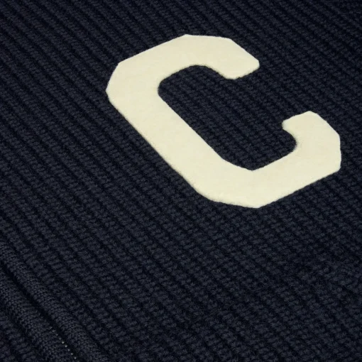 college hooded sweater in wool