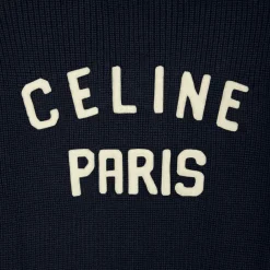 college hooded sweater in wool