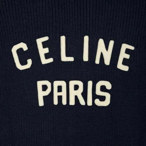 college hooded sweater in wool