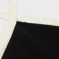 column dress in satin-lined crepe