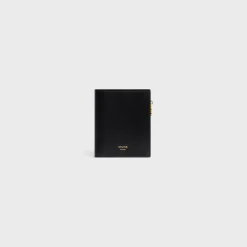 COMPACT WALLET TRIOMPHE CHARMS in SHINY CALFSKIN