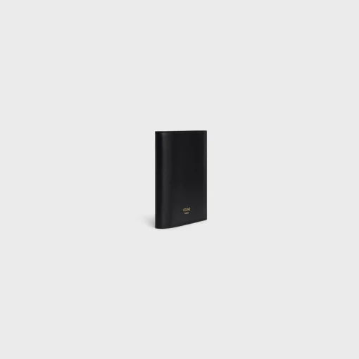 COMPACT WALLET TRIOMPHE CHARMS in SHINY CALFSKIN
