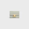 COMPACT WALLET WITH COIN TRIOMPHE in Shiny calfskin