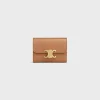 COMPACT WALLET WITH COIN TRIOMPHE in Shiny calfskin