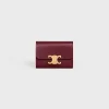 COMPACT WALLET WITH COIN TRIOMPHE in Shiny calfskin
