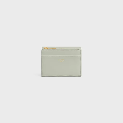 COMPACT WALLET WITH COIN TRIOMPHE in Shiny calfskin