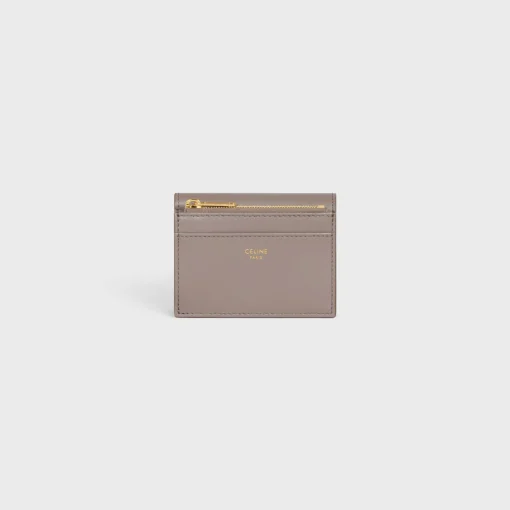 COMPACT WALLET WITH COIN TRIOMPHE in Shiny calfskin