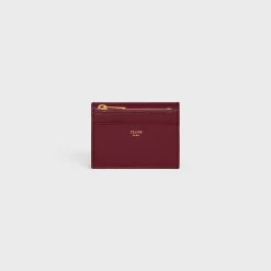 COMPACT WALLET WITH COIN TRIOMPHE in Shiny calfskin