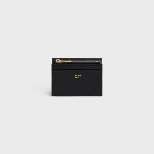 COMPACT WALLET WITH COIN TRIOMPHE in Shiny calfskin