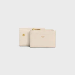 COMPACT WALLET WITH COIN TRIOMPHE in Shiny calfskin