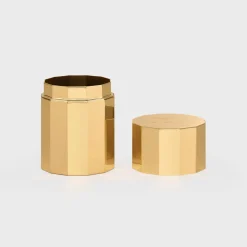 cotton swab pot in aluminium