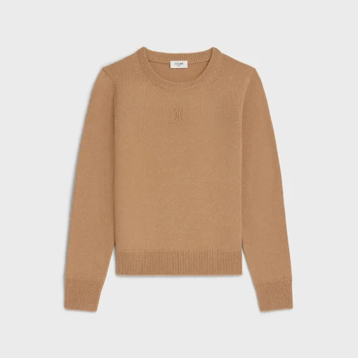 crew neck sweater in heritage cashmere