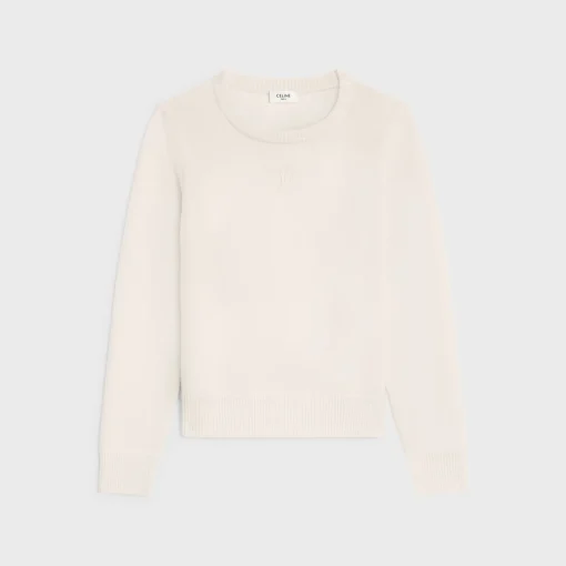 Crew neck sweater in heritage cashmere