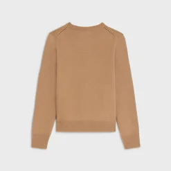 crew neck sweater in heritage cashmere