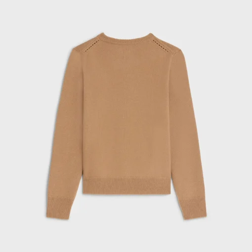 crew neck sweater in heritage cashmere