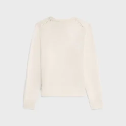 Crew neck sweater in heritage cashmere