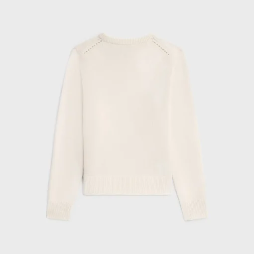 Crew neck sweater in heritage cashmere