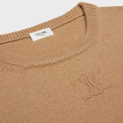 crew neck sweater in heritage cashmere