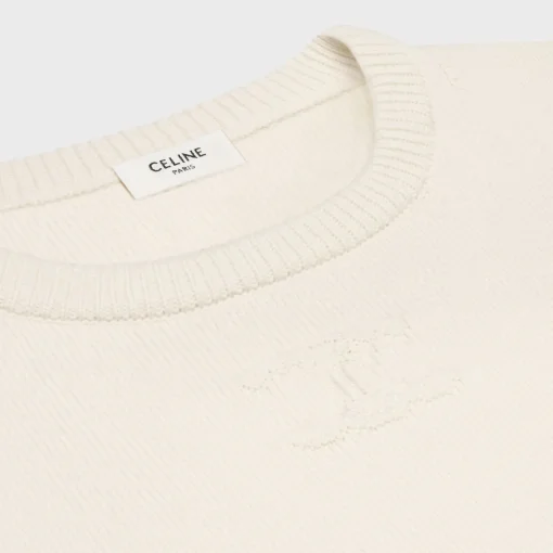 Crew neck sweater in heritage cashmere