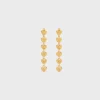 Cœur Celine Earrings in Brass with Gold Finish