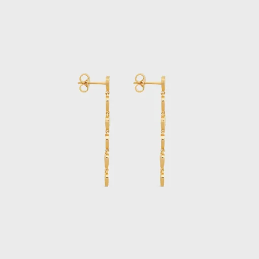 Cœur Celine Earrings in Brass with Gold Finish