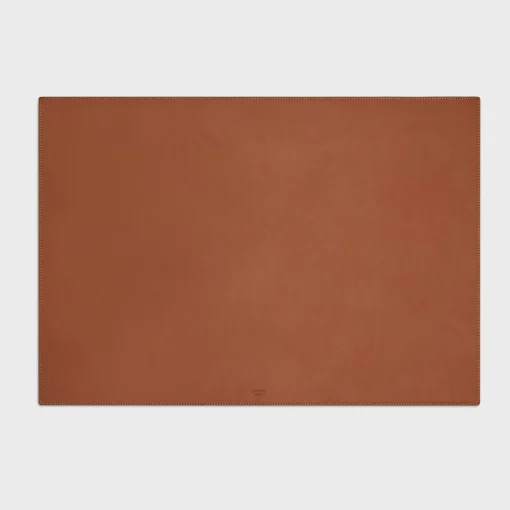 Desk Pad in Natural Calfskin