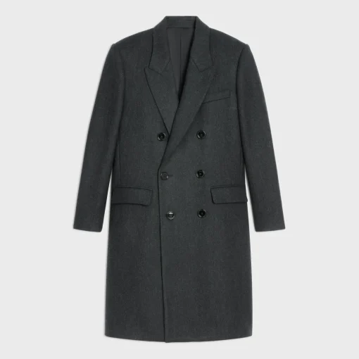 DIAGONAL WOOL OVERCOAT