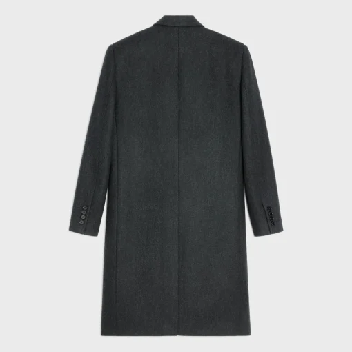 DIAGONAL WOOL OVERCOAT
