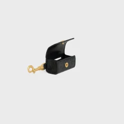 Dog bags holder in smooth calfskin with CELINE embossed