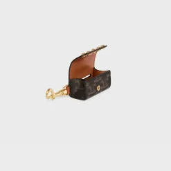 Dog Bags Holder in Triomphe Canvas and Calfskin with Studs