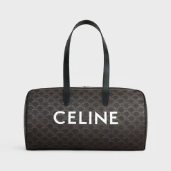 Duffle bag in Triomphe Canvas with Celine print