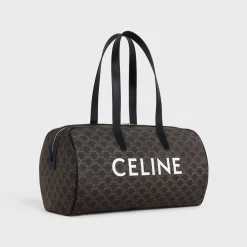 Duffle bag in Triomphe Canvas with Celine print