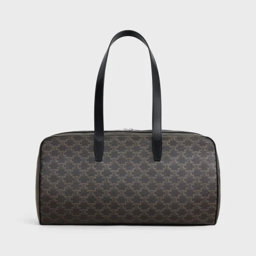 Duffle bag in Triomphe Canvas with Celine print
