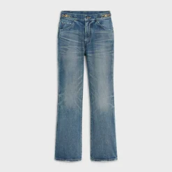 DYLAN FLARED JEANS WITH SIGNATURE IN UNION WASH DENIM