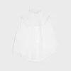 embroidered romy shirt in cotton muslin