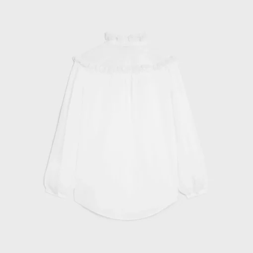 embroidered romy shirt in cotton muslin
