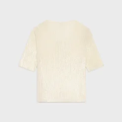 embroidered top in wool