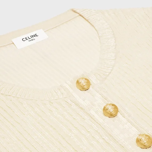 embroidered top in wool