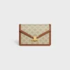 ENVELOPPE BAG in Triomphe Canvas and calfskin