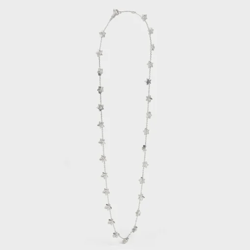 Etoile Celine Multi Stars Necklace in White Gold and Diamonds
