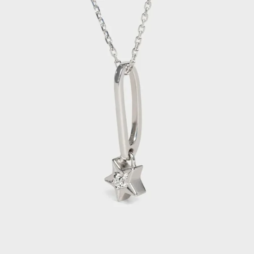 Etoile Celine Necklace in White Gold and Diamond