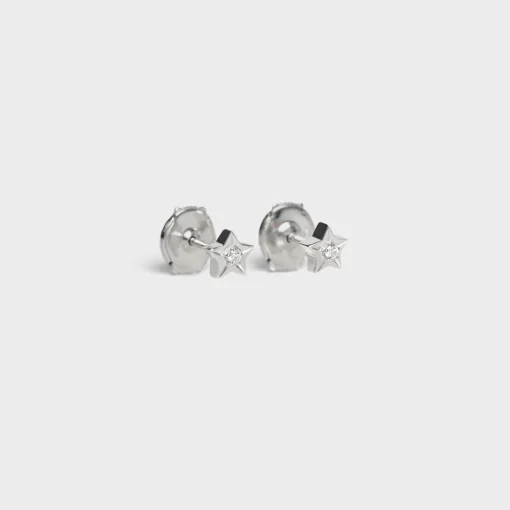 Etoile Celine Studs in White Gold and Diamonds