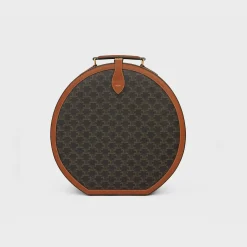 Fedora case in triomphe canvas and calfskin
