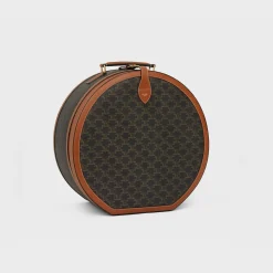 Fedora case in triomphe canvas and calfskin