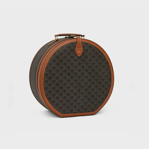 Fedora case in triomphe canvas and calfskin