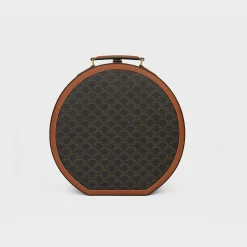 Fedora case in triomphe canvas and calfskin