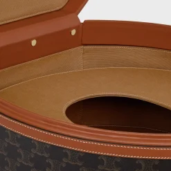 Fedora case in triomphe canvas and calfskin