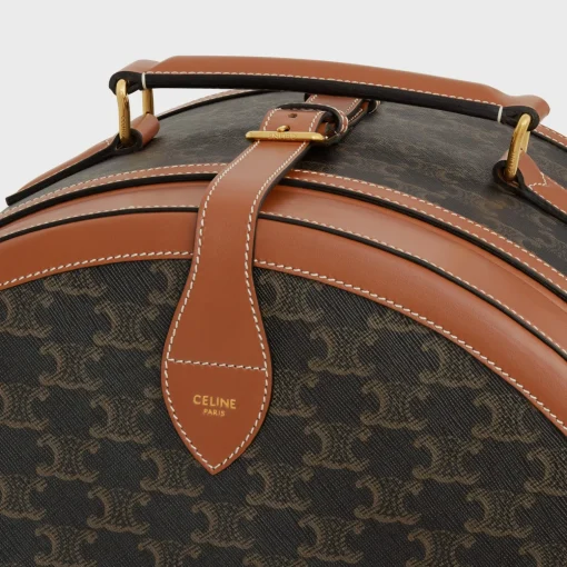 Fedora case in triomphe canvas and calfskin