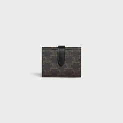 Fine Strap Wallet in Triomphe Canvas and Lambskin
