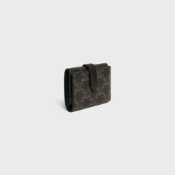 Fine Strap Wallet in Triomphe Canvas and Lambskin